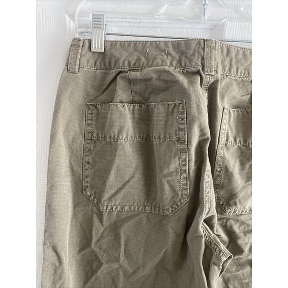 J Crew Women's 2 Taupe Sage Surplus City Fit Straight Leg Ripstop Cotton Pants - Picture 5 of 5